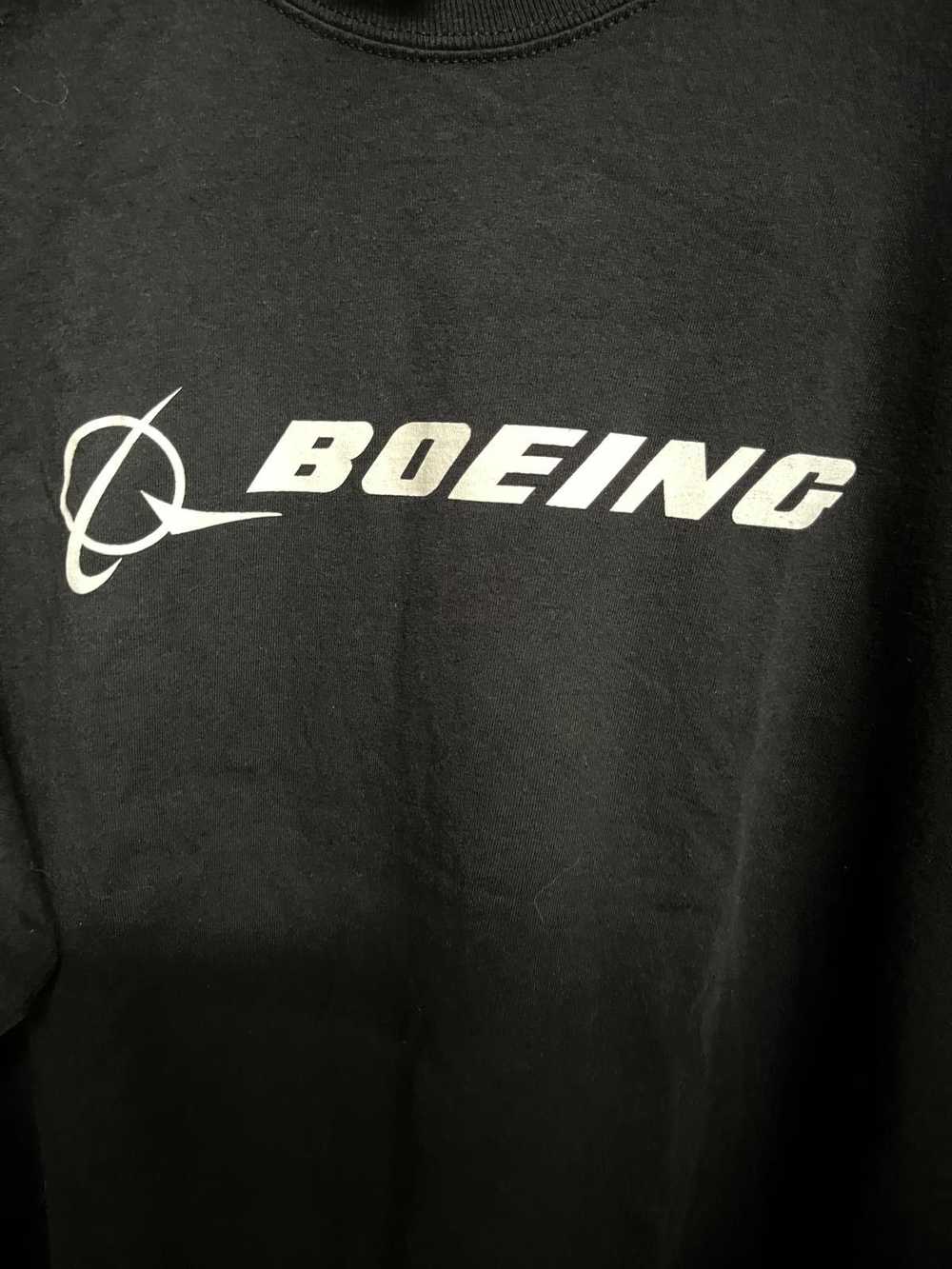 Gildan Official Boeing Logo T-shirt - Long Sleeve… - image 3