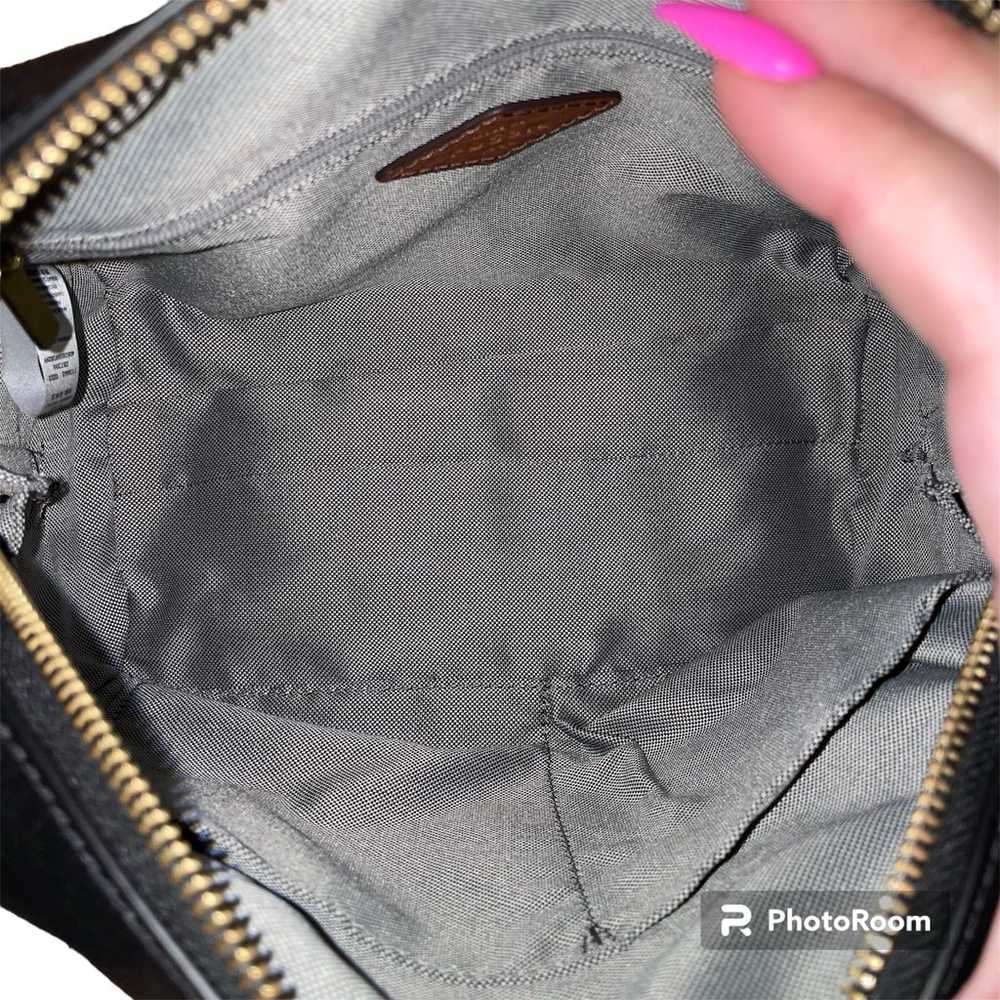 FOSSIL Rachel Satchel Purse Handbag Black Leather - image 11