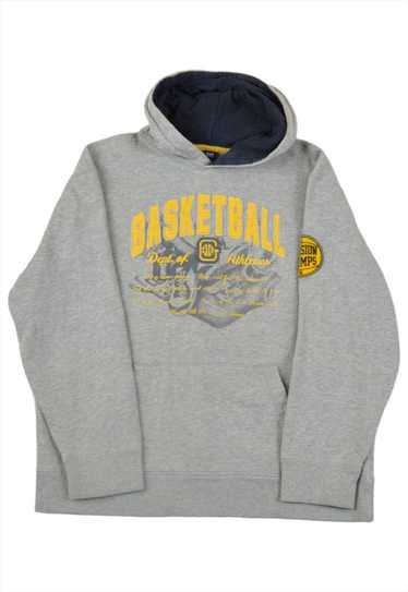 Vintage GAP Basketball Hoodie Sweatshirt Grey Ladi