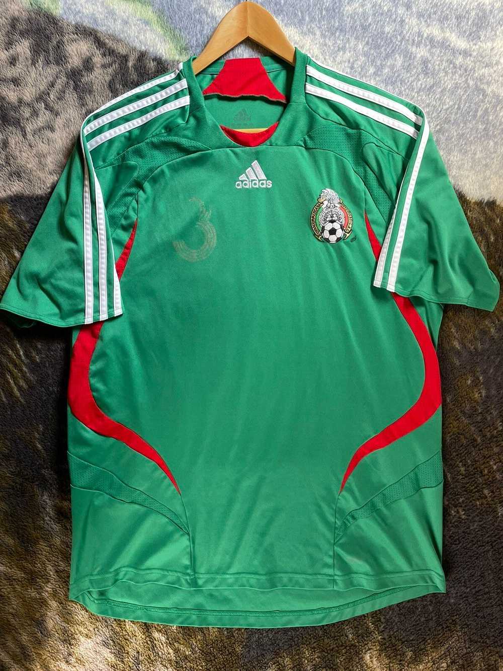 Nike × Vintage 2007 ADIDAS MEXICO SOCCER JERSEY F… - image 1