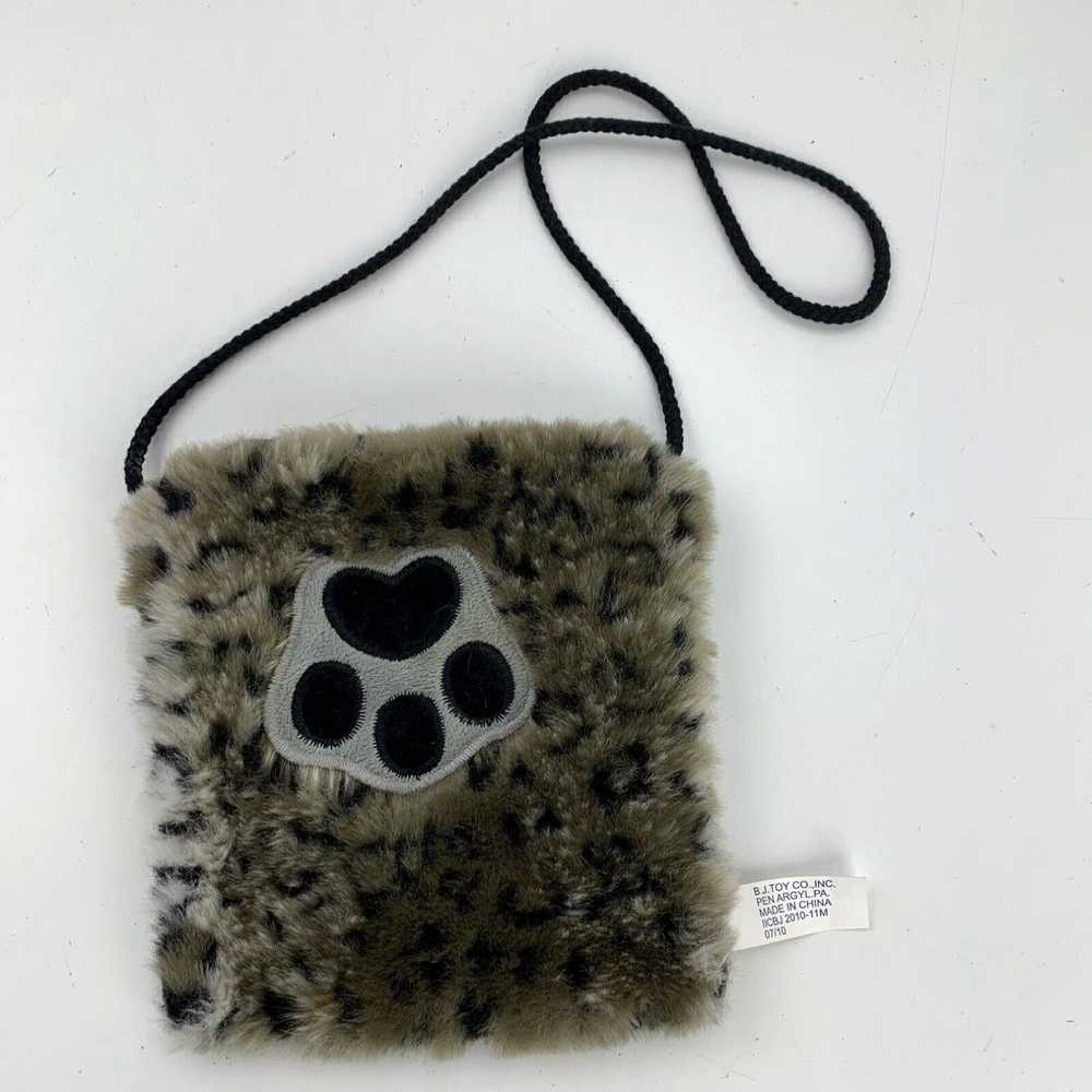 Vintage Furry Par Print Purse Handbag 7" x 6" Leo… - image 3