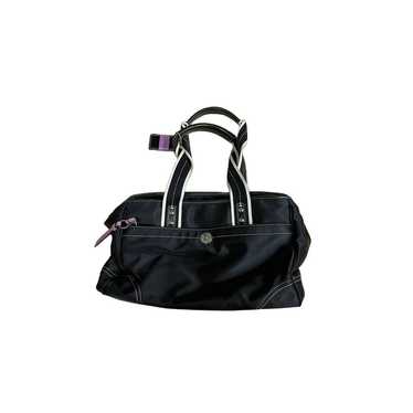 Coach black and lavender tote vintage - image 1