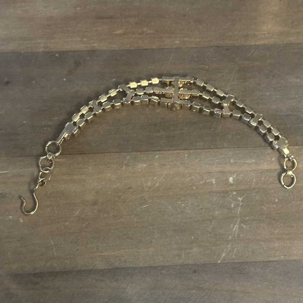 Vintage Vintage triple strand tennis bracelet - image 4