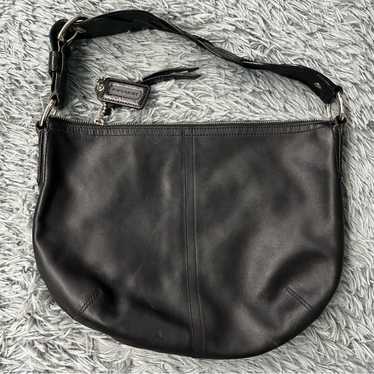 Coach Black Leather Shoulder Bag