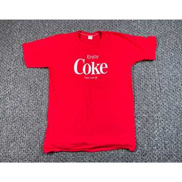 Vintage VTG 80s Enjoy Coke T-Shirt Adult Medium (… - image 1
