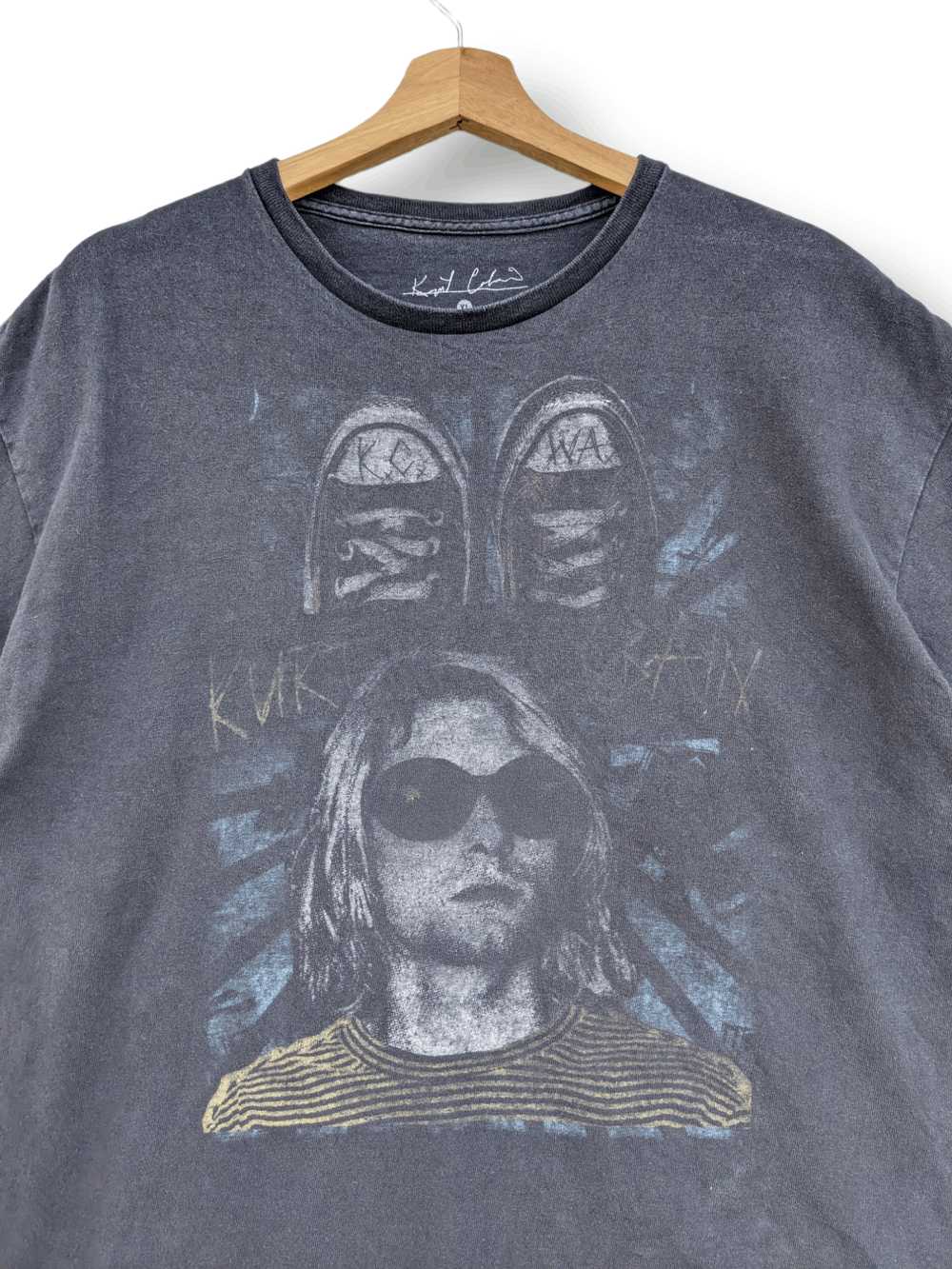 Band Tees × Kurt Cobain Kurt Cobain Converse Shoe… - image 2