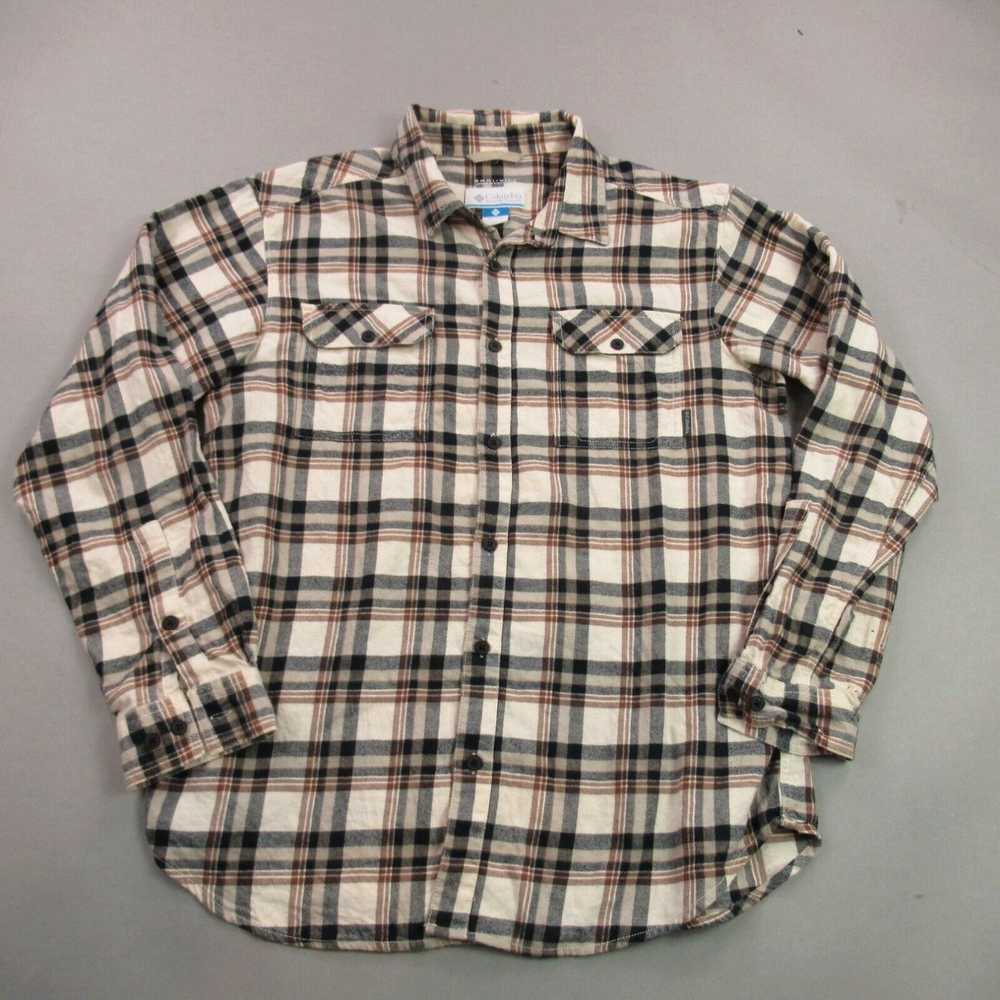 Vintage Columbia Shirt Mens Large Long Sleeve Poc… - image 1