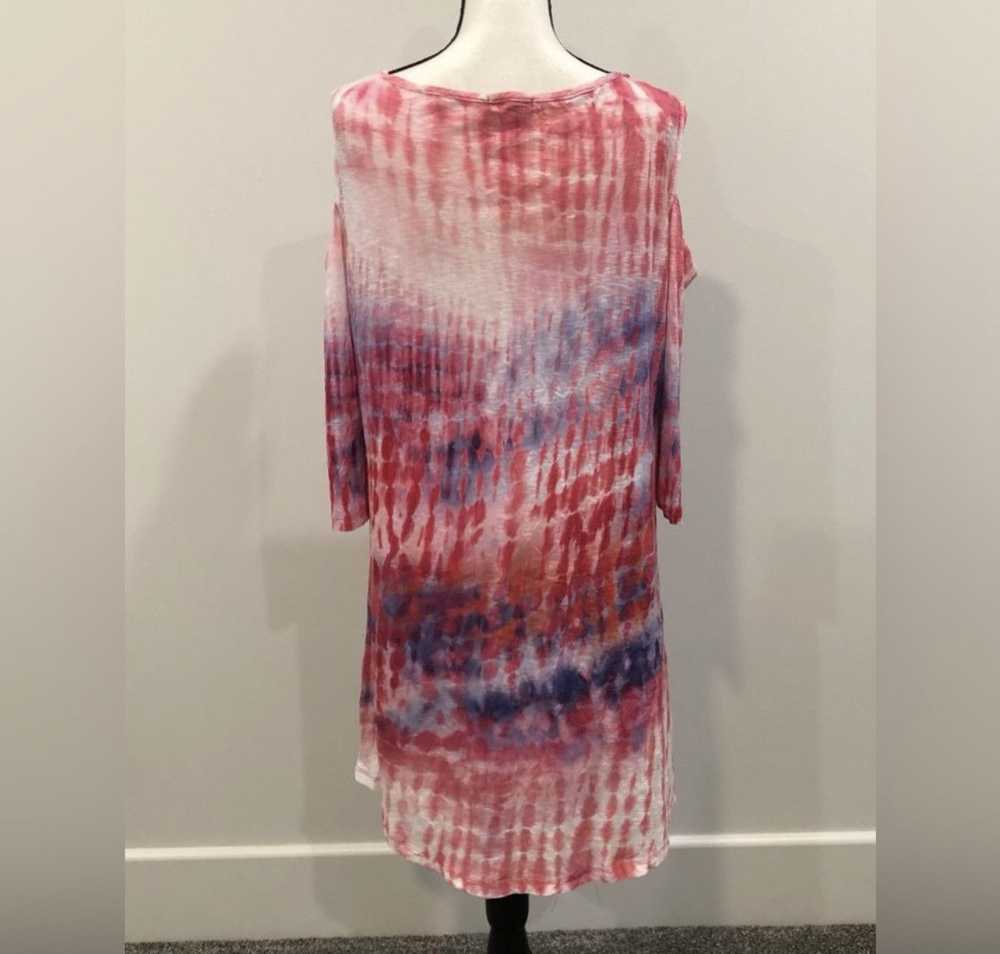 Other David Cline Cold Shoulder Tie Dye Dress - image 4