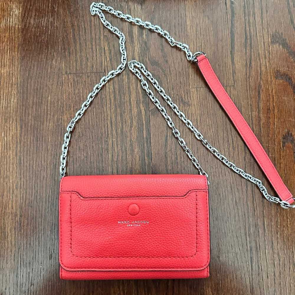 $140 NEW Marc Jacobs Red Bag Leather Crossbody - image 1