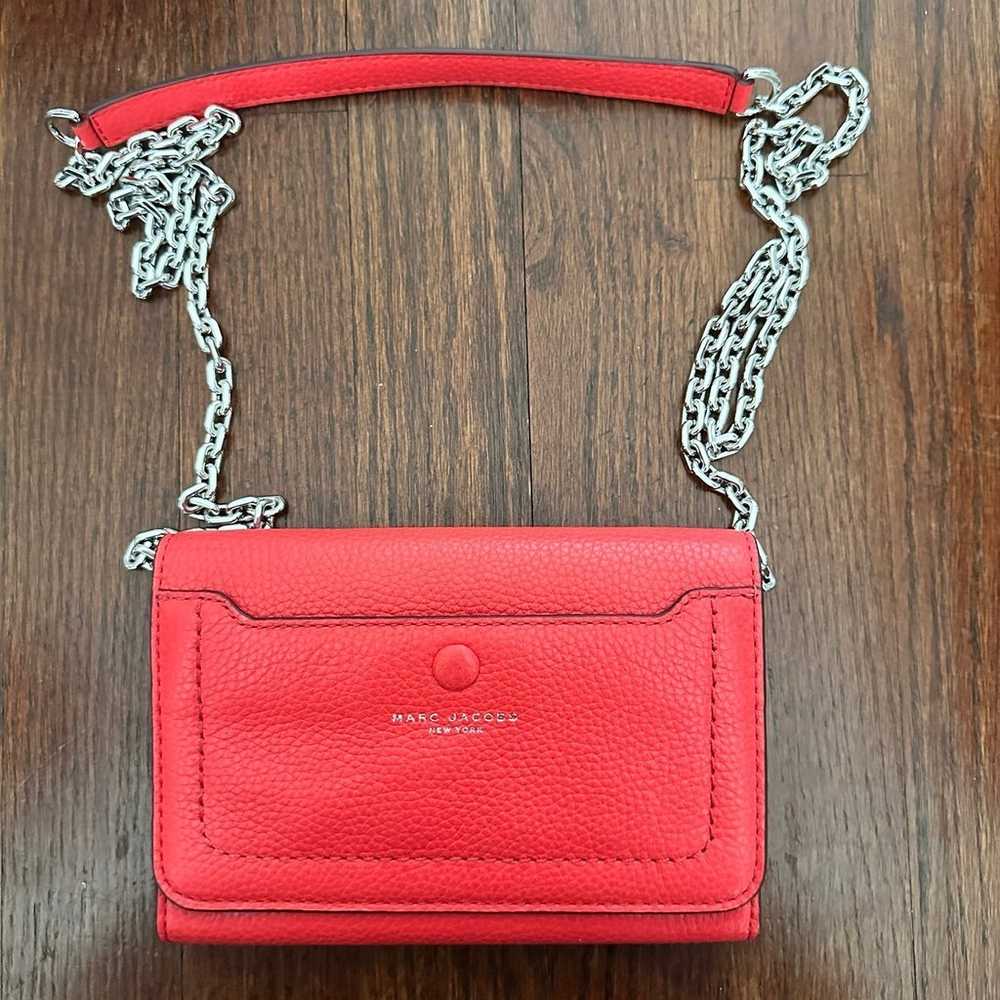 $140 NEW Marc Jacobs Red Bag Leather Crossbody - image 8