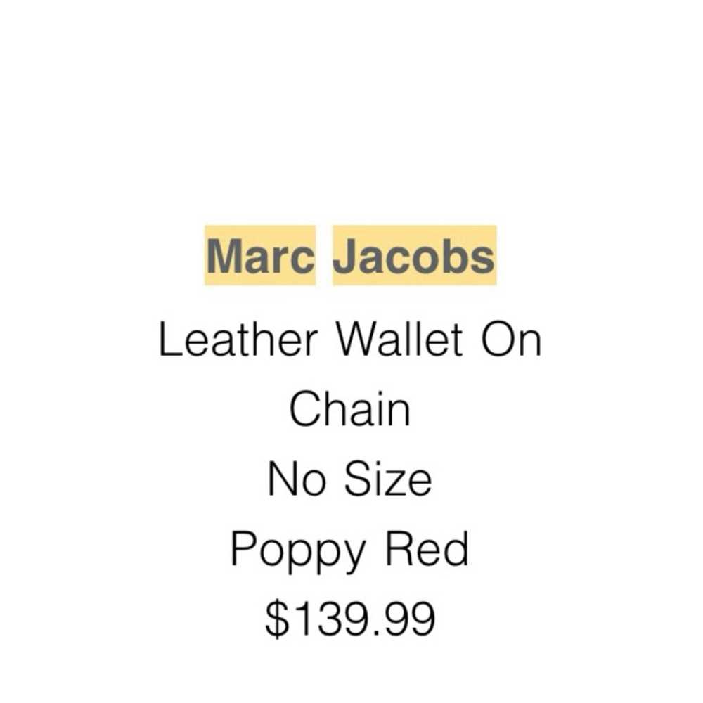 $140 NEW Marc Jacobs Red Bag Leather Crossbody - image 9