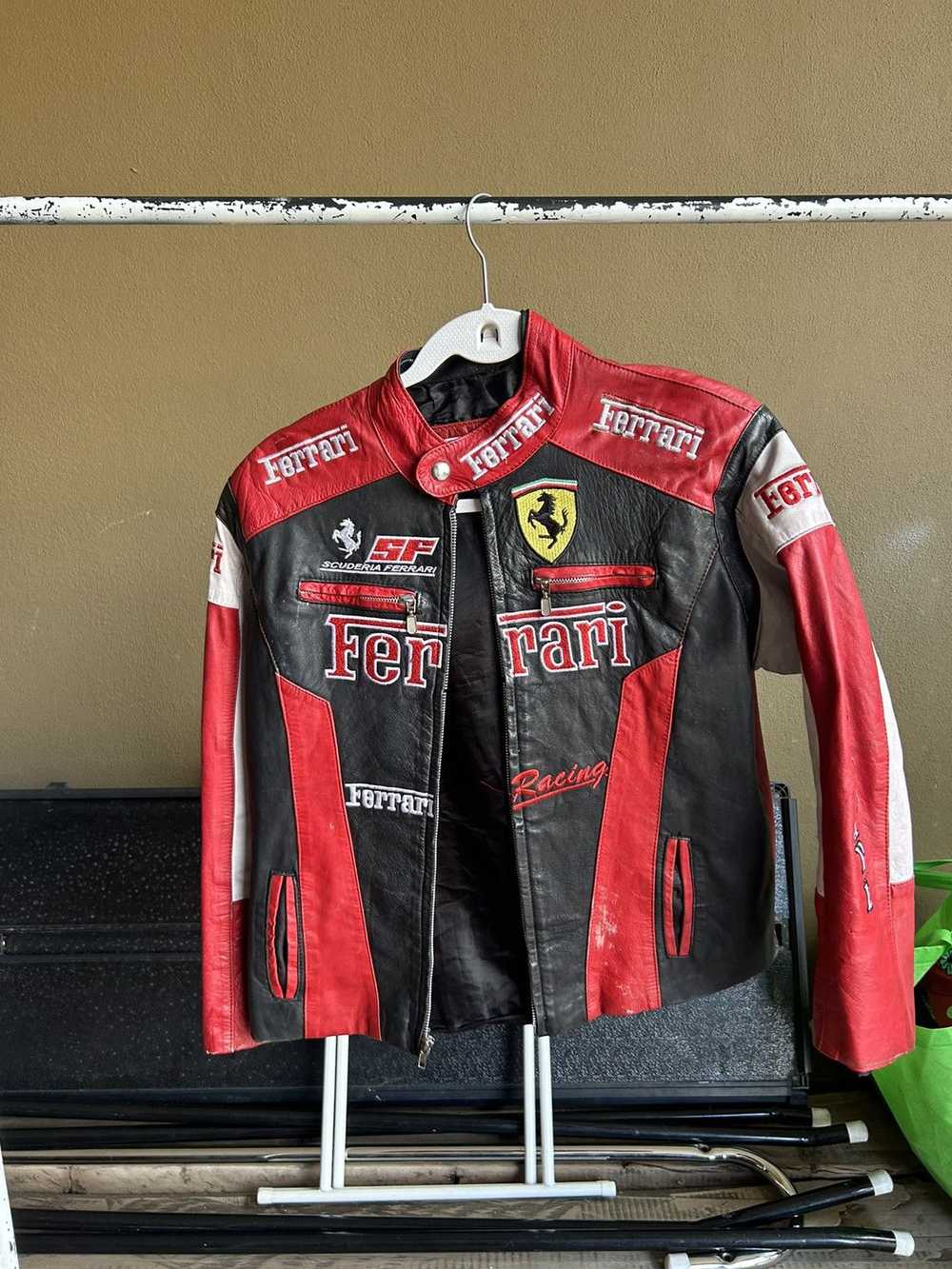 Ferrari × Vintage Vintage Ferrari leather jacket - image 2