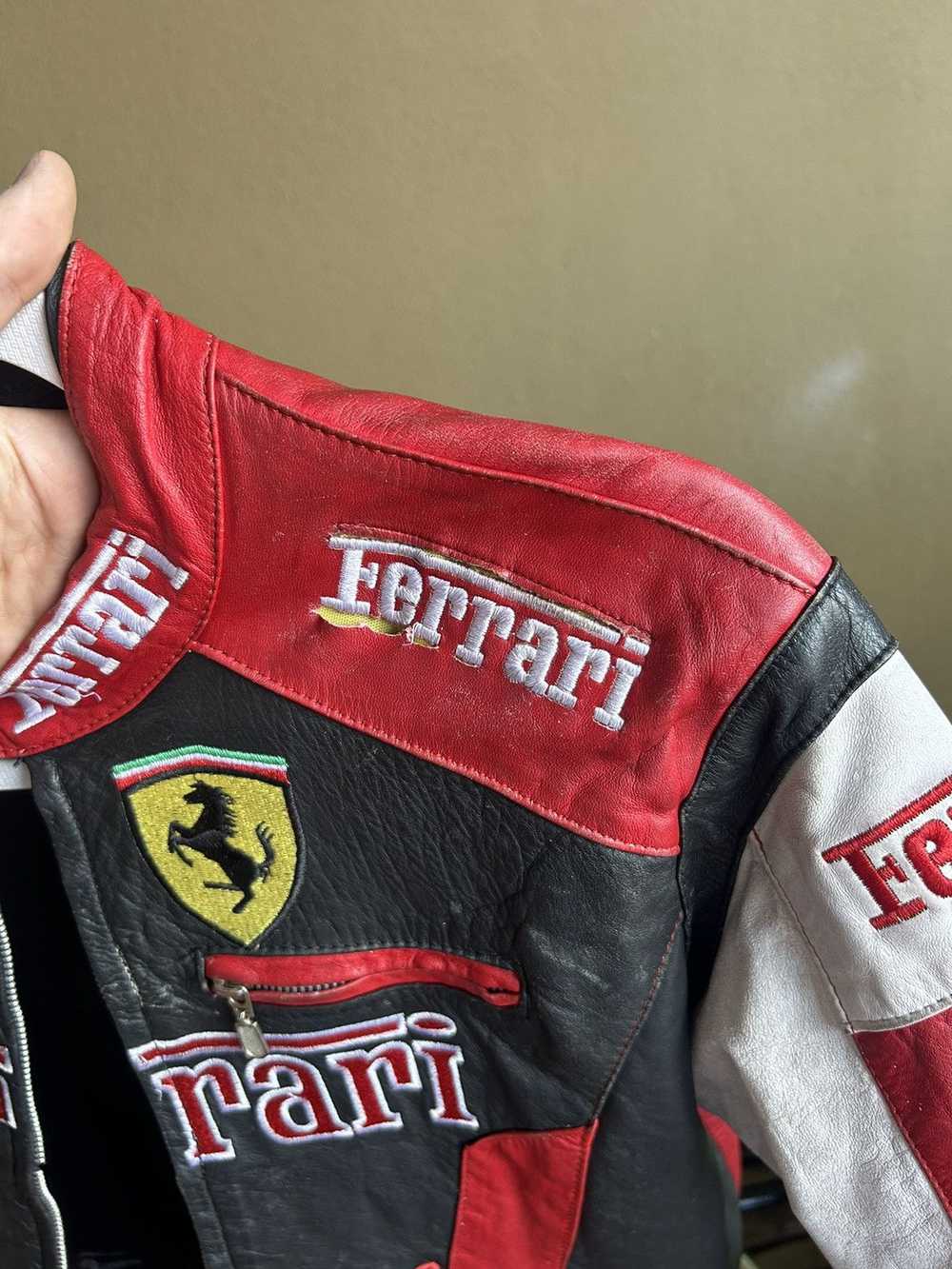 Ferrari × Vintage Vintage Ferrari leather jacket - image 4