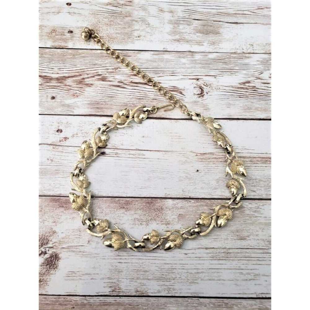 Other Vintage Necklace - Stunning Acorn Design Go… - image 3