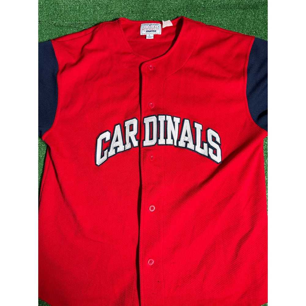 Starter St Louis Cardinals Vtg Starter Jersey Red… - image 2