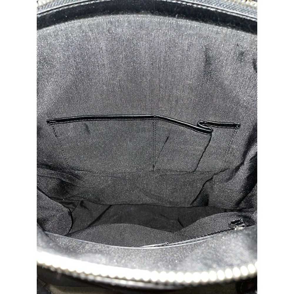 Badgley Mischka Black Leather Double Pocket Front… - image 7