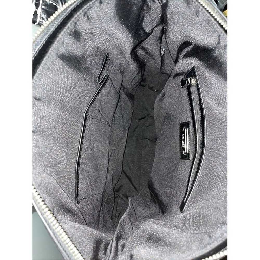 Badgley Mischka Black Leather Double Pocket Front… - image 9