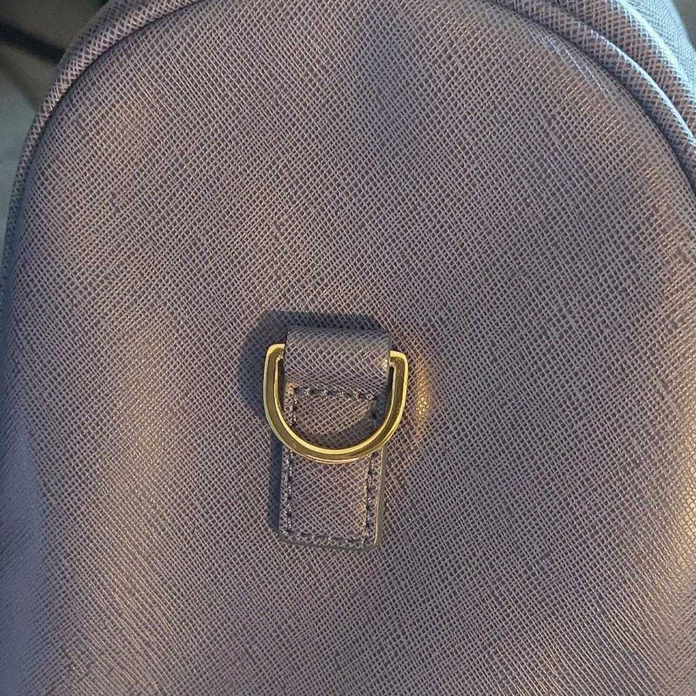 issac mizrahi leather satchel  w/strap - image 5