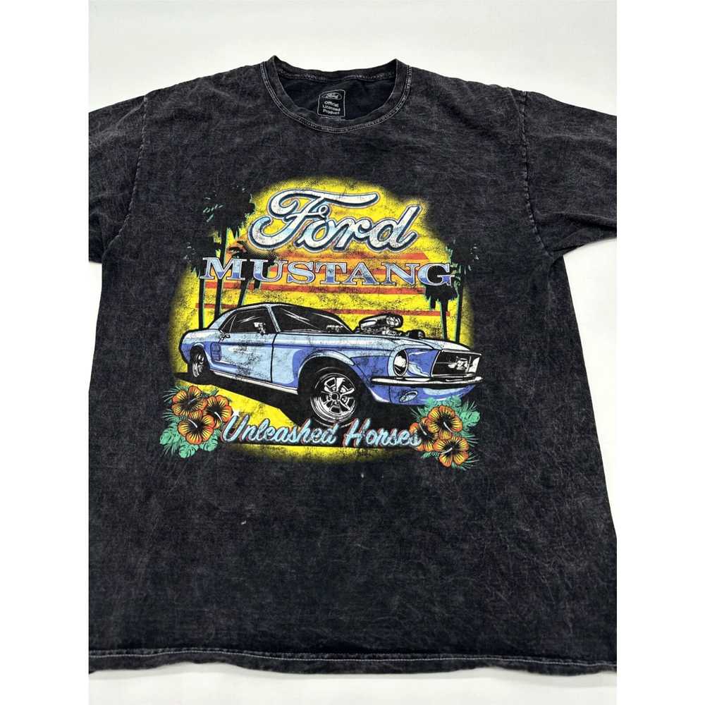 Ford Ford Mustang T-Shirt Men Large Gray Graphic … - image 1