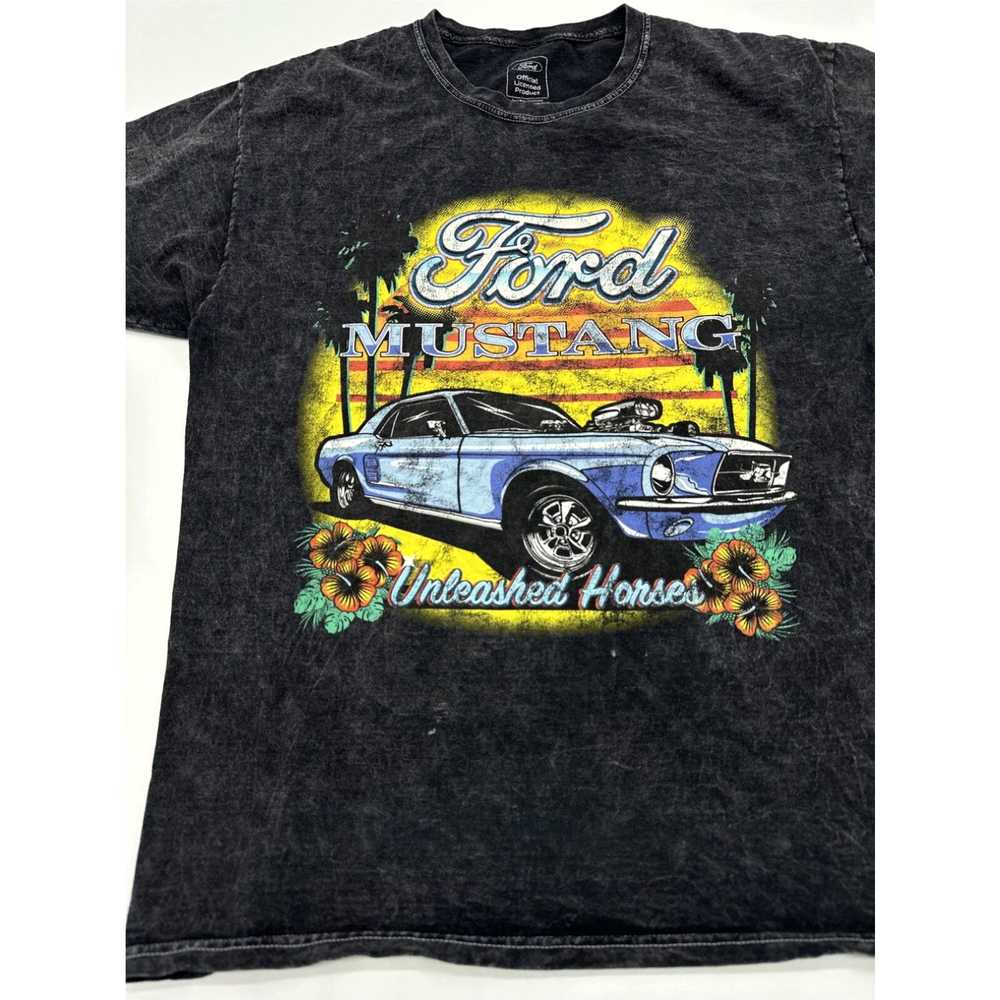 Ford Ford Mustang T-Shirt Men Large Gray Graphic … - image 3