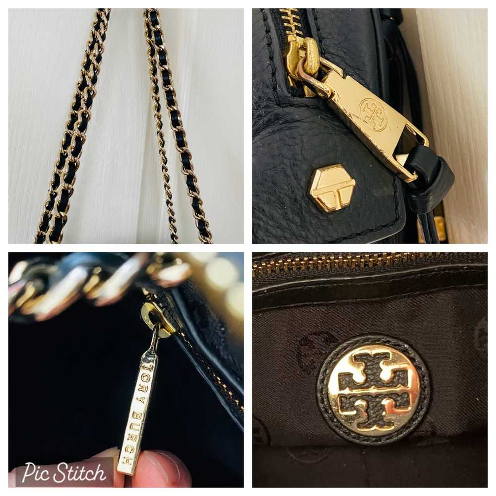 Tory Burch Thea Black Leather Chain Strap Tassels… - image 12
