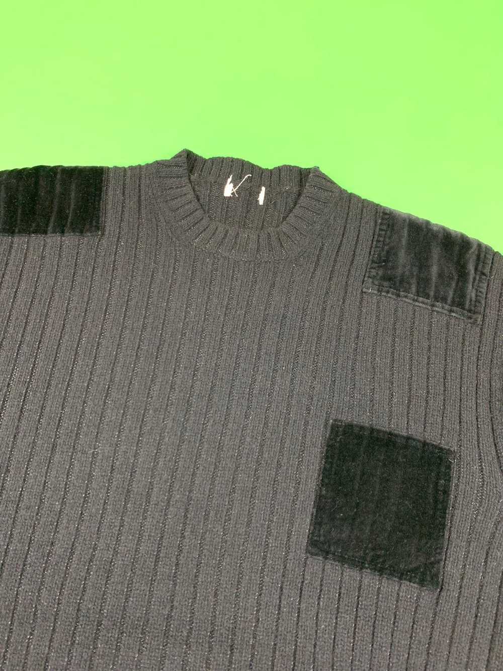 Helmut Lang AW 98 Archive Wool Knit Ribbed Milita… - image 4