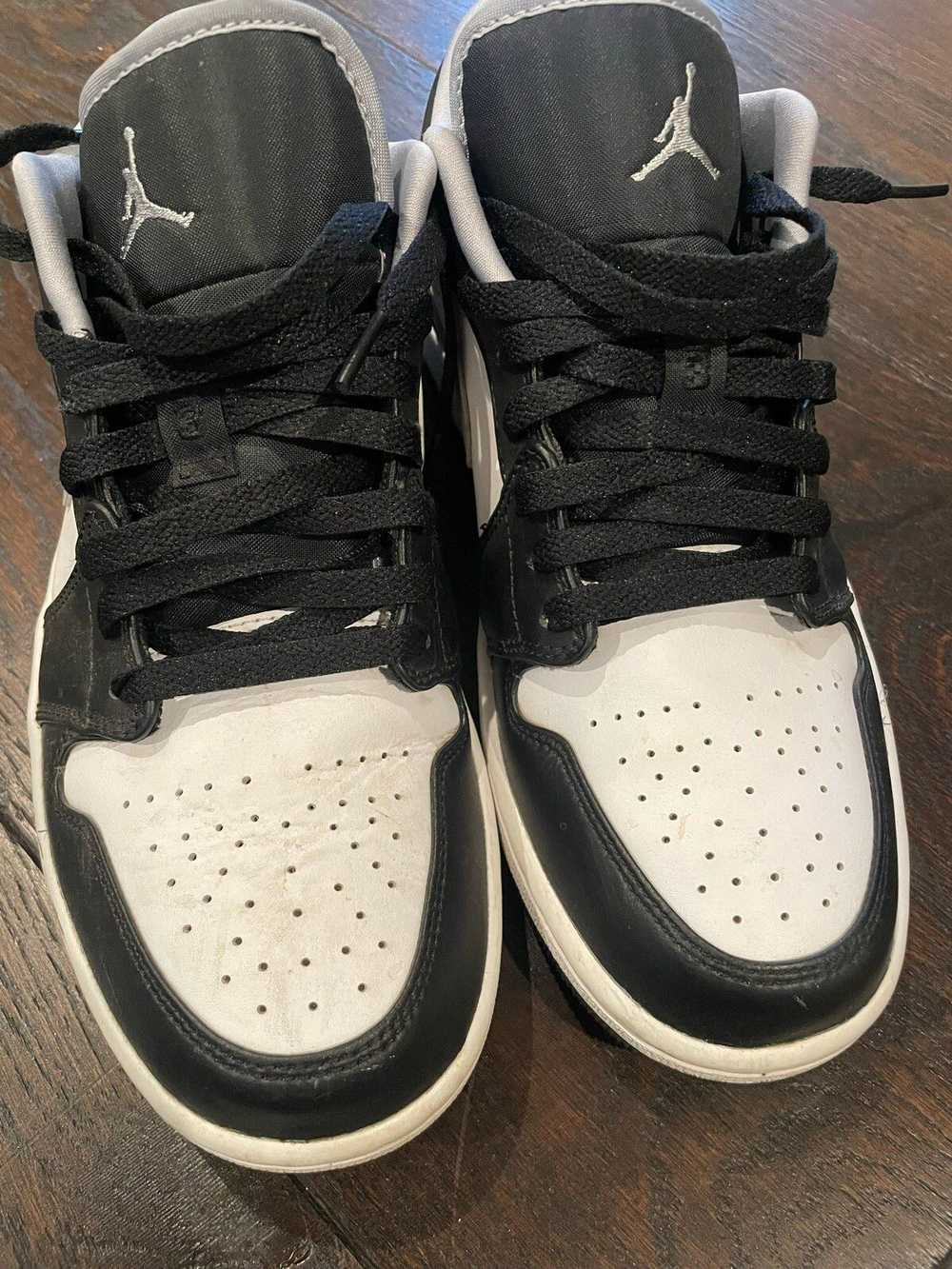 Jordan Brand × Nike Jordan 1 Low “Black White Gre… - image 2