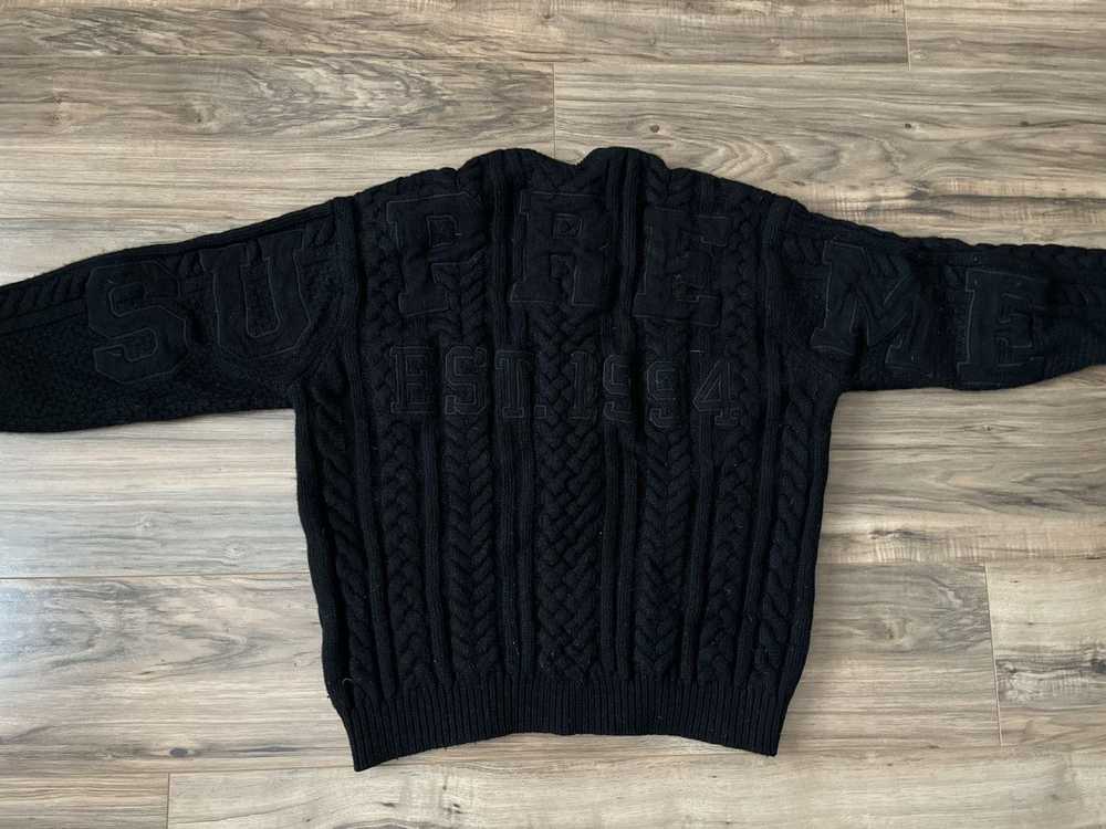 Supreme Supreme Appliqué Cable Knit Sweater - image 2