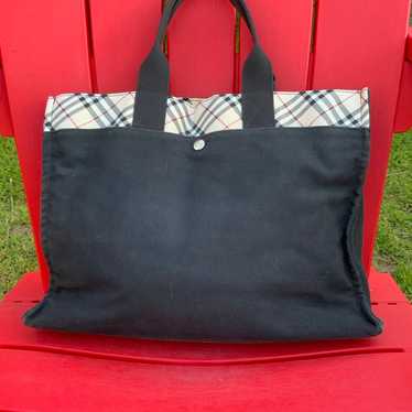 Burberry canvas tote bag - image 1