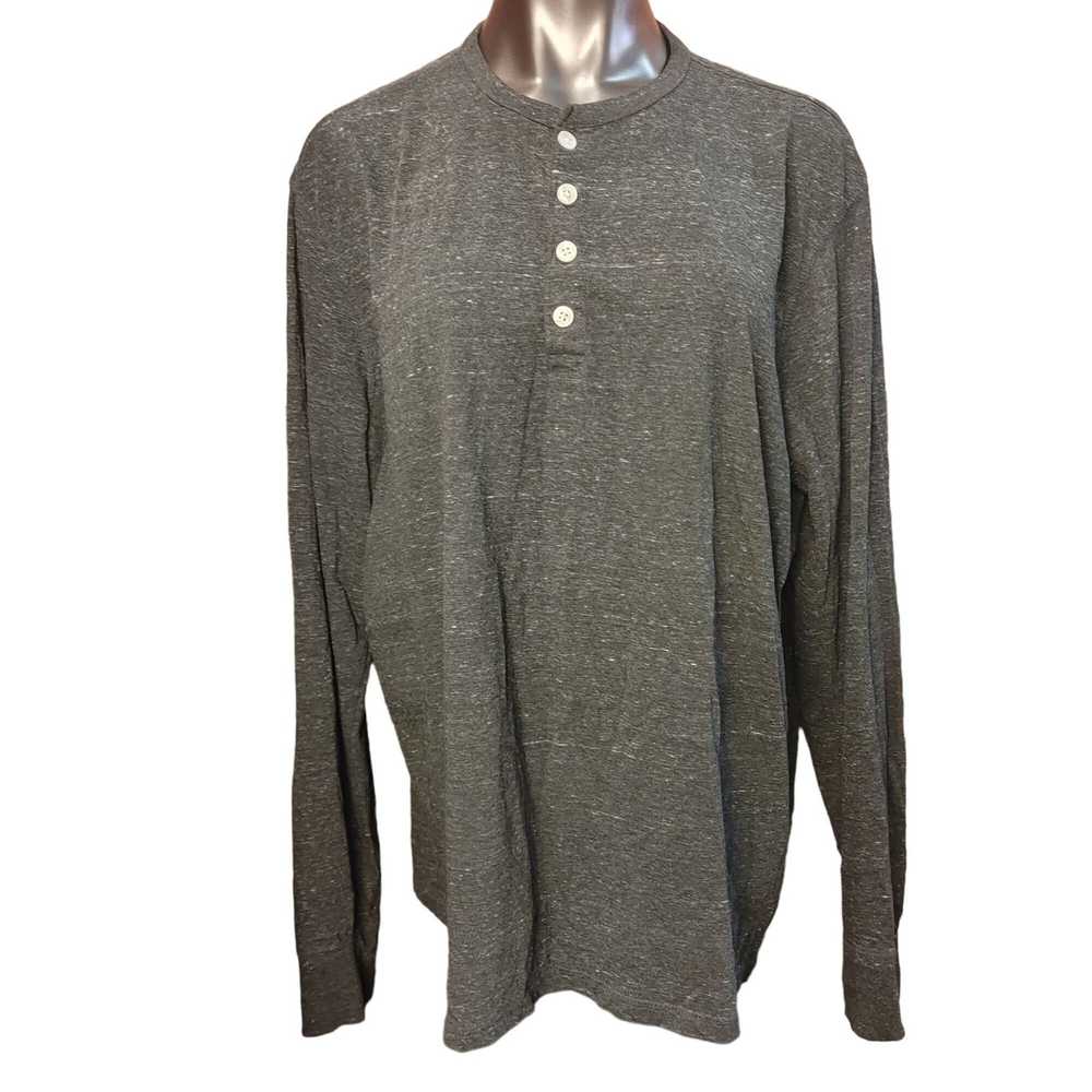 Merona Merona Women's 1/4 Button Gray Long Sleeve… - image 1