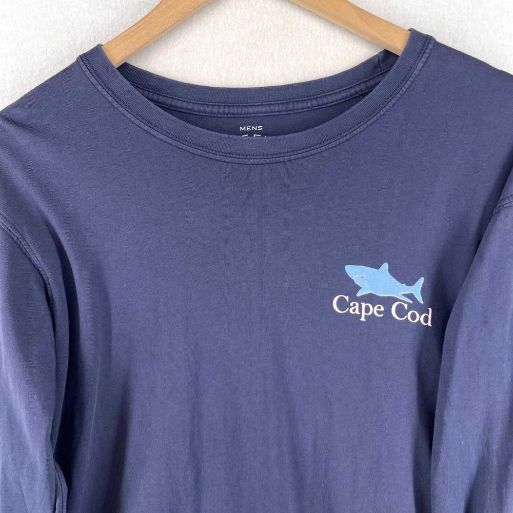 Vintage CAPE COD Shirt Men M CUFFY'S Shark Chatha… - image 3