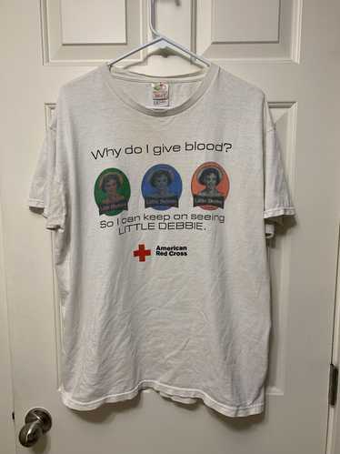 Vintage Little Debbie Red Cross promo shirt