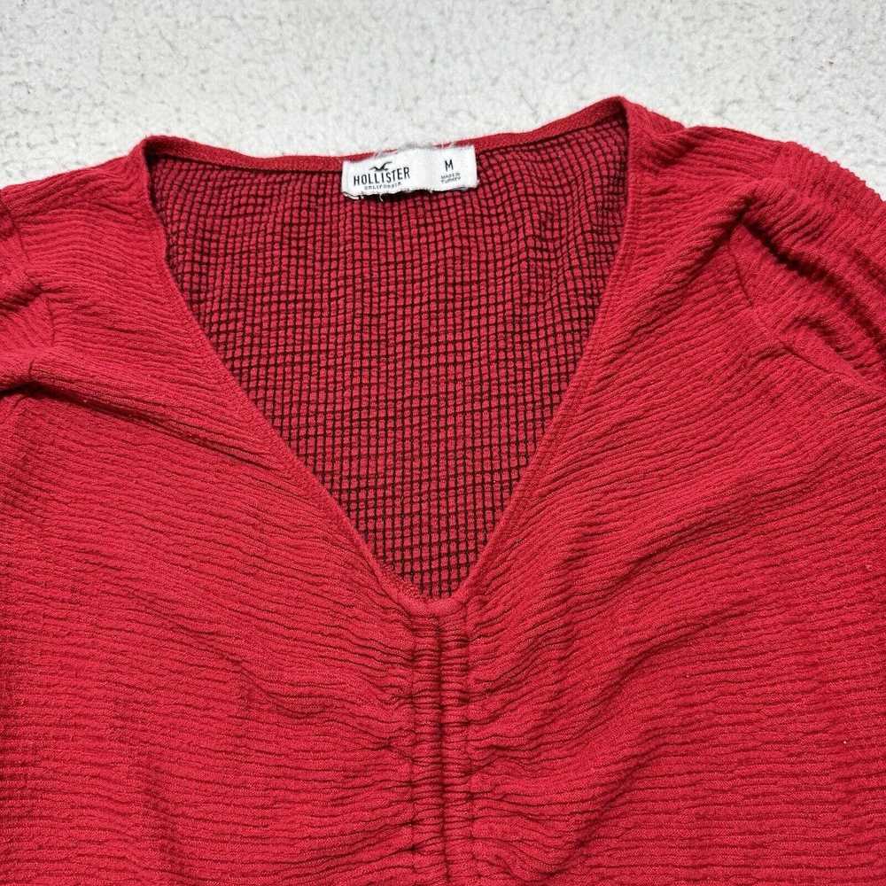 Hollister Hollister Medium Crop Top VNeck Ruched … - image 2