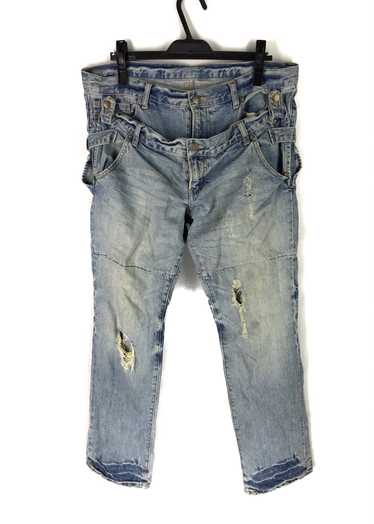 Distressed Denim × PPFM PPFM Distressed Double Wa… - image 1