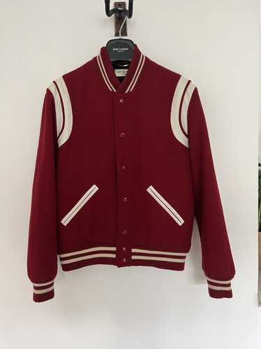 Saint Laurent Paris Red Wool classic Teddy jacket
