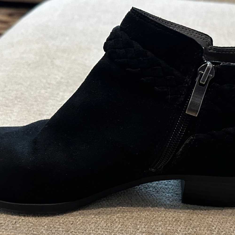 Brand new Black Suede zipper ankle boots - image 5