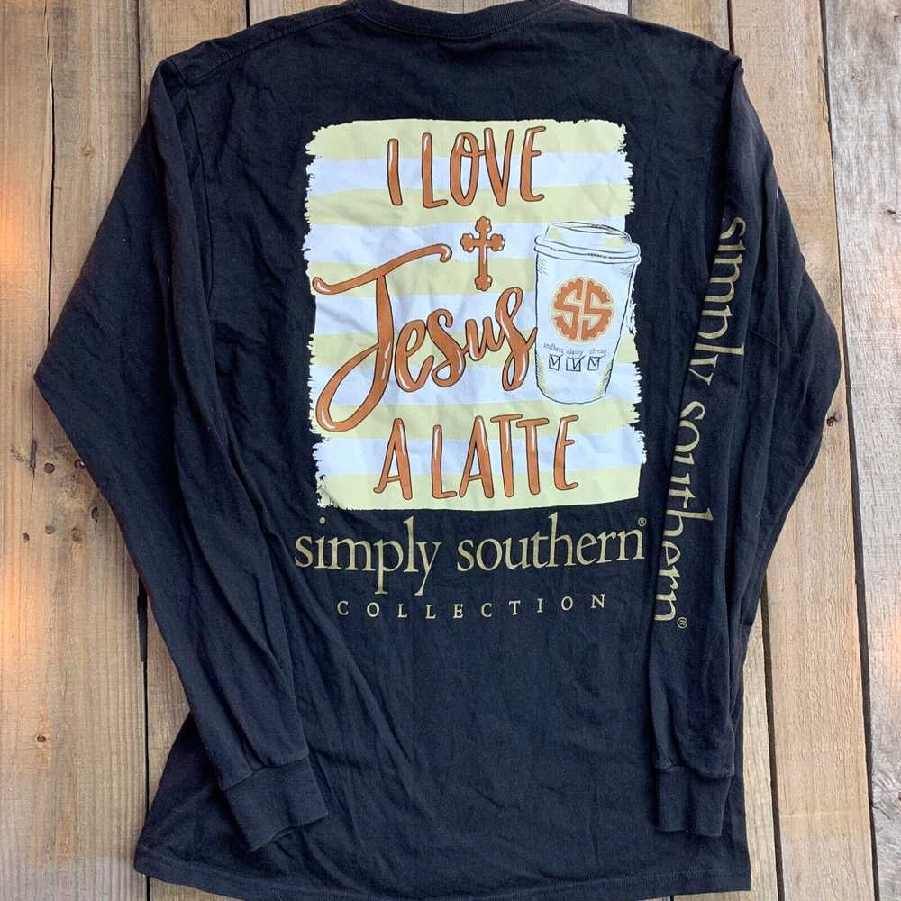 Vintage Simply Southern I Love Jesus A Latte Long… - image 1