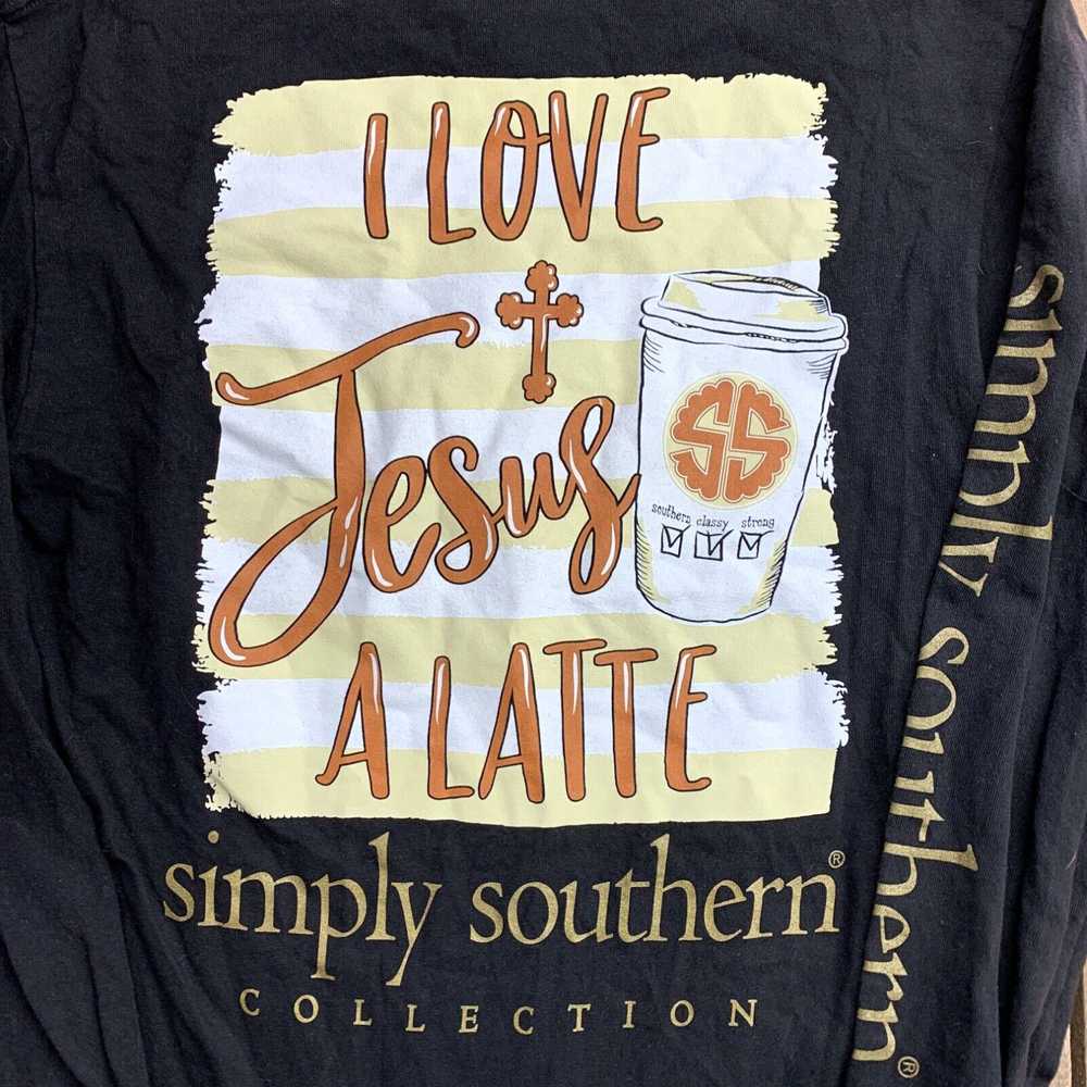 Vintage Simply Southern I Love Jesus A Latte Long… - image 2