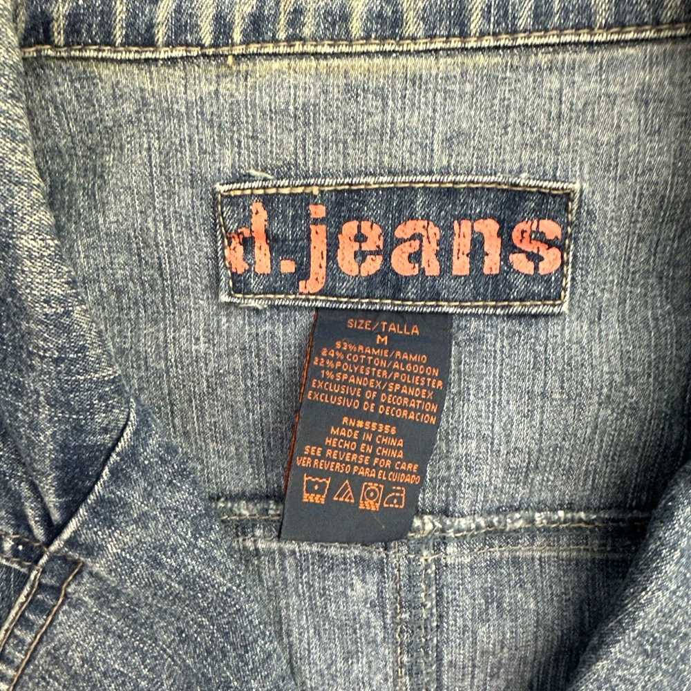 Vintage D. Jeans Blue Denim Jacket Womens Size M … - image 3