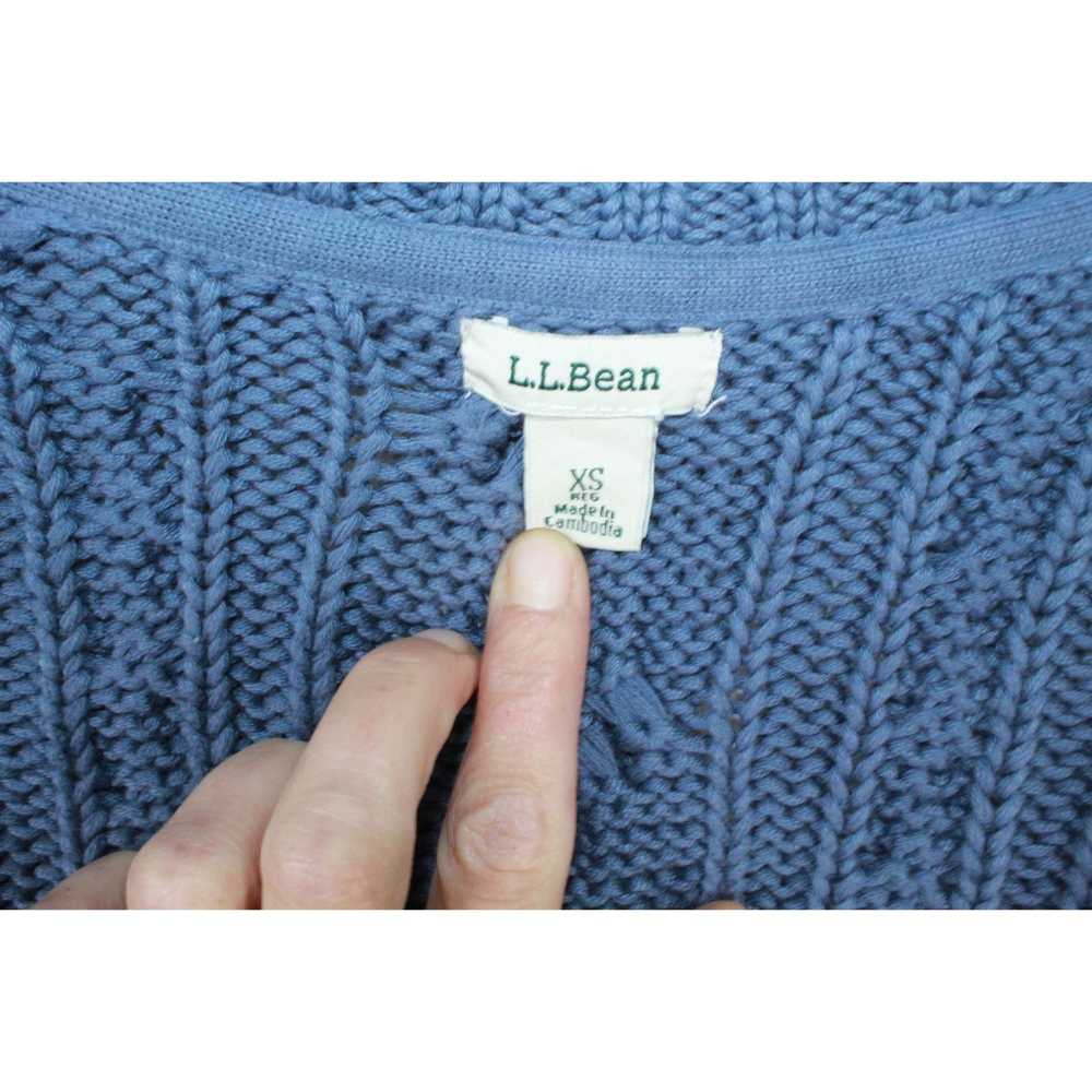 L.L. Bean LL Bean Double L Cable Zip Cardigan Swe… - image 5