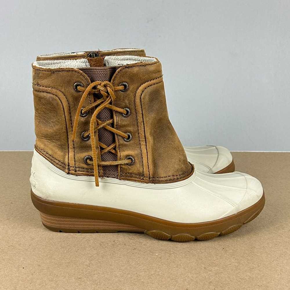 Sperry Saltwater Spray Wedge Duck Boots Womens 7.… - image 3