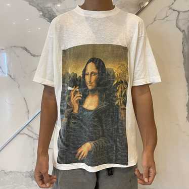 人気もの90s Van Gogh アート　Tシャツ　モナリザ　ゴッホ　総柄 トップス