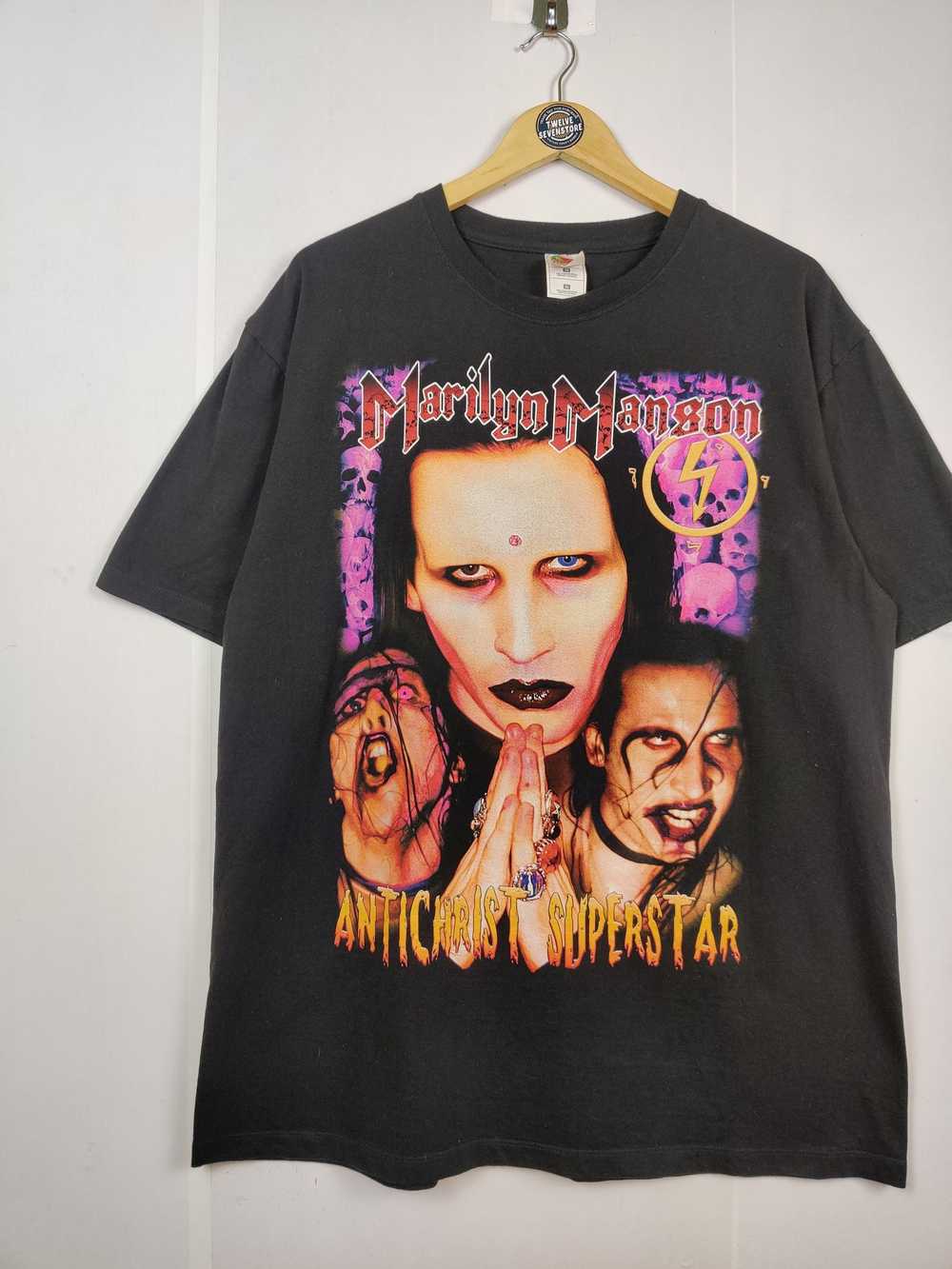 Band Tees × Marilyn Manson × Vintage Vintage Mari… - image 5