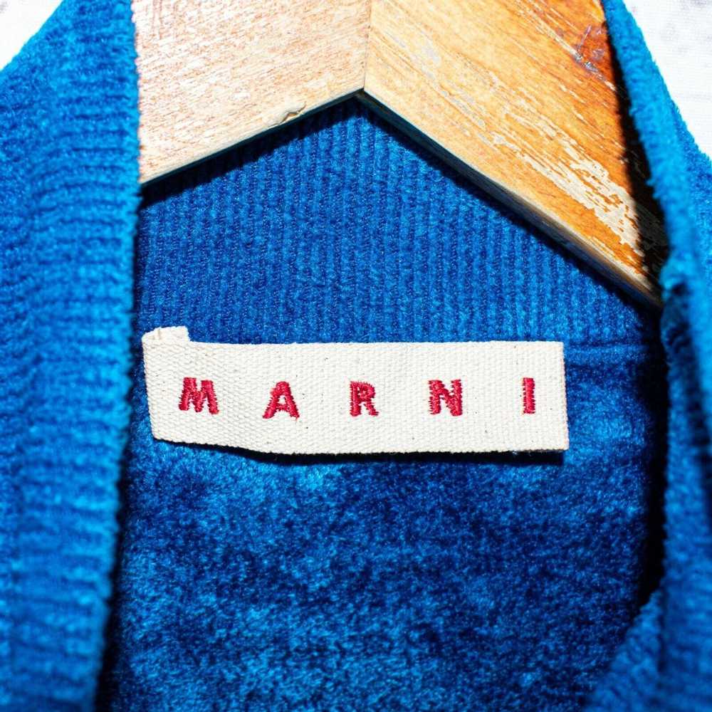 Marni MARNI Chenille Turtleneck Sweater in Blue M… - image 3