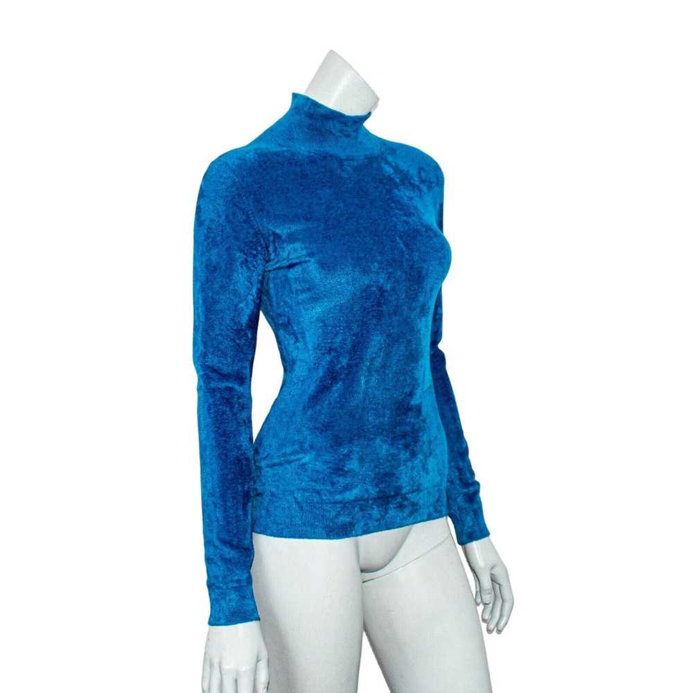 Marni MARNI Chenille Turtleneck Sweater in Blue M… - image 5
