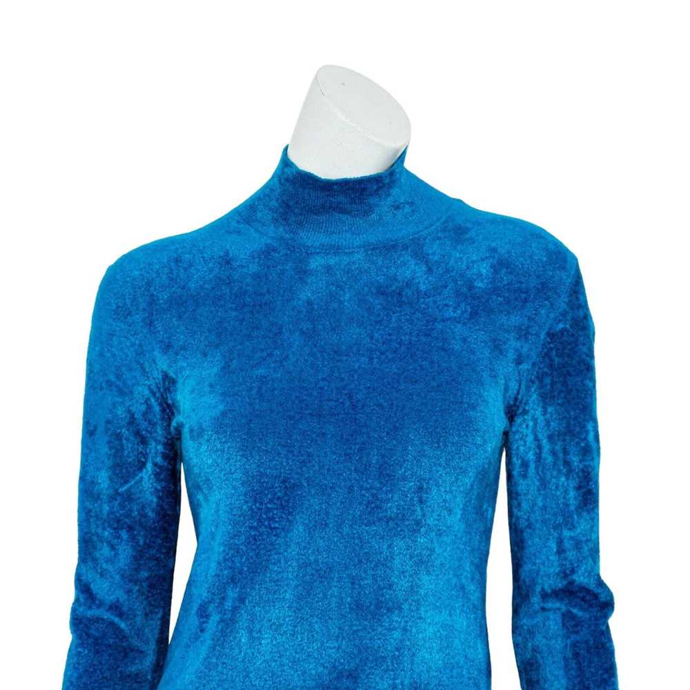 Marni MARNI Chenille Turtleneck Sweater in Blue M… - image 9