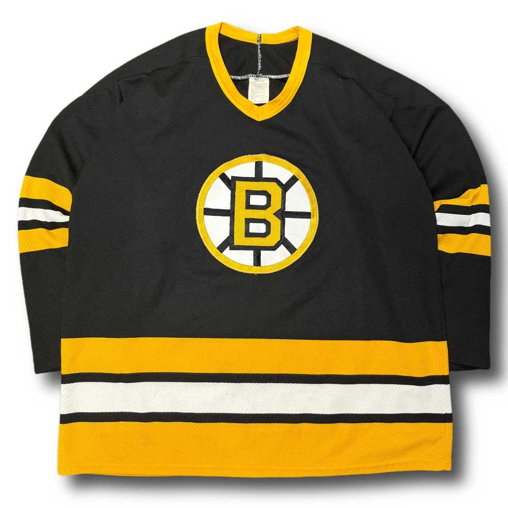 NHL NHL Boston Bruins Pooh Bear 90s Vintage Black… - image 1