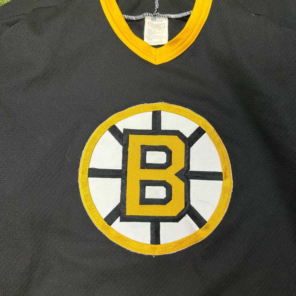 NHL NHL Boston Bruins Pooh Bear 90s Vintage Black… - image 4