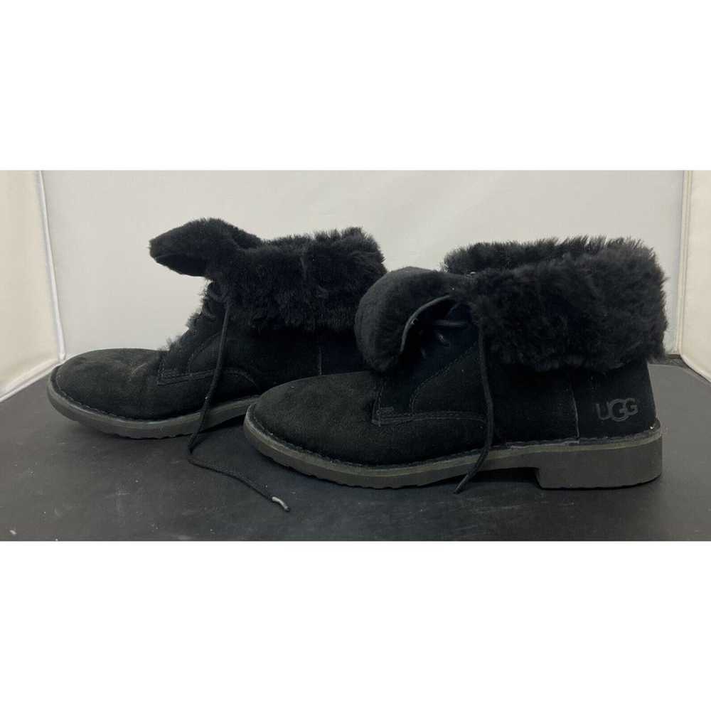 Women's UGG Quincy Suede Sheepskin Lace-Up Winter… - image 10