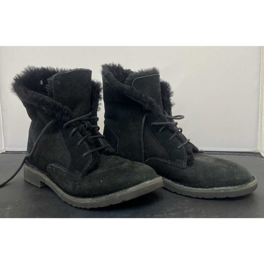 Women's UGG Quincy Suede Sheepskin Lace-Up Winter… - image 1